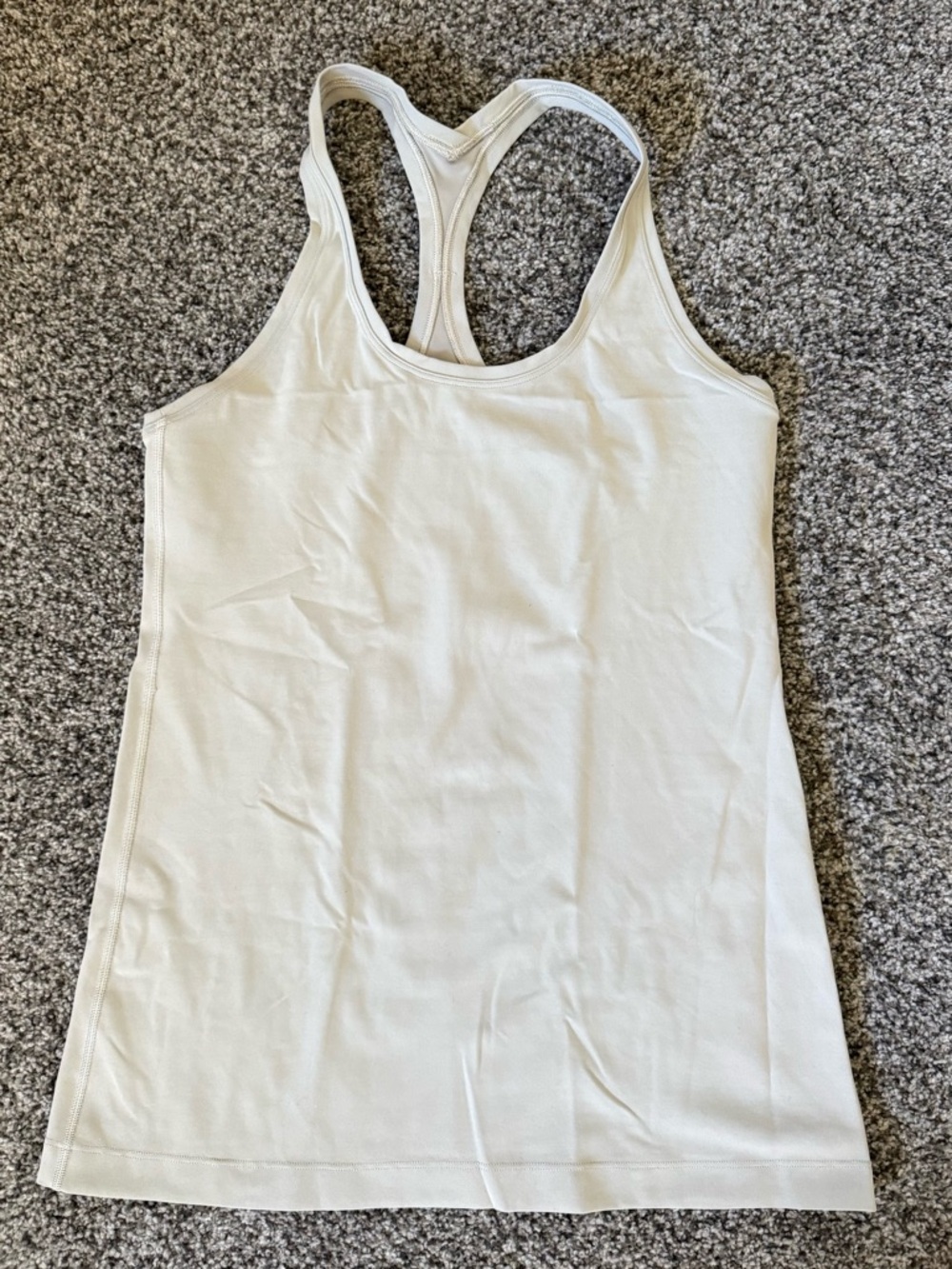 lululemon Cream Racerback Tank Top